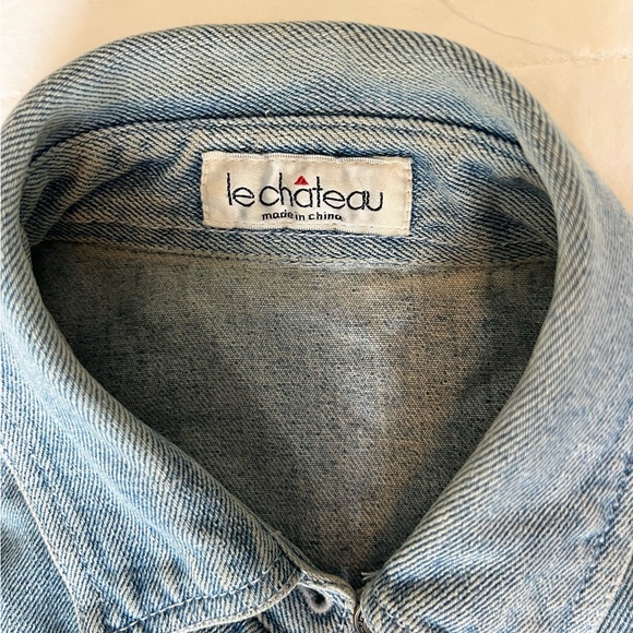 Vintage Le Chateau Jean Jacket - Picture 3 of 4